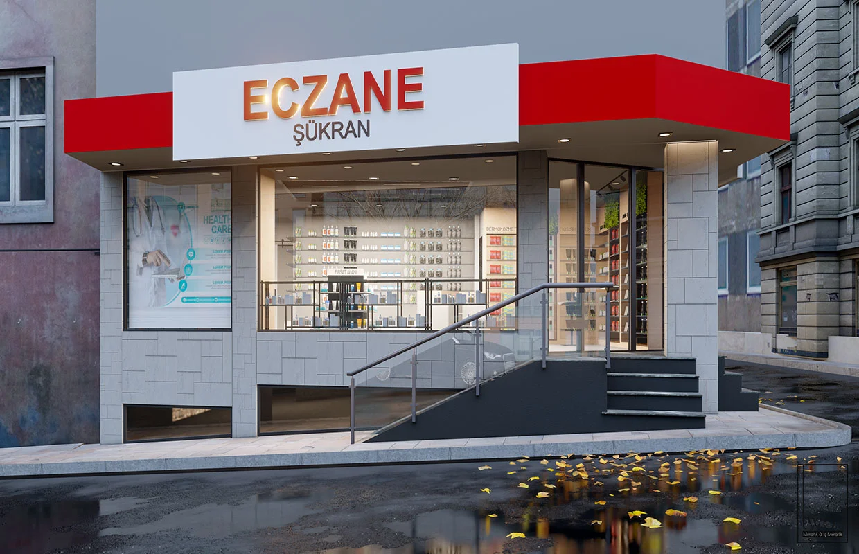 modern eczane tasarımları