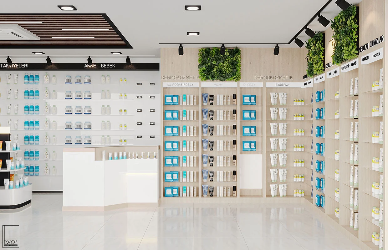 modern eczane tasarımları